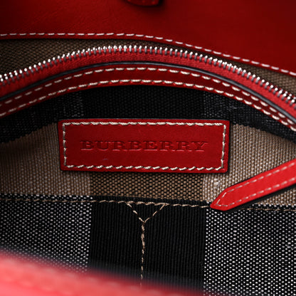 Burberry Canvas Mega Check Medium Ashby Hobo Cadmium Red 6 of 14
