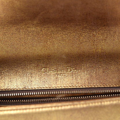 Christian Dior Metallic Brushed Calfskin Small Diorama Flap Bag Gold 8 of 12