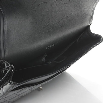 Chanel Patent Quilted Maxi Double Flap Black 5 of 7