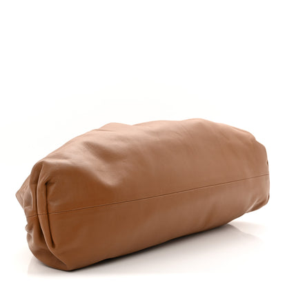 Bottega Veneta Smooth Butter Calf The Pouch Oversized Clutch Teak 4 of 7