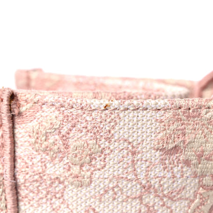 Christian Dior Canvas Embroidered Medium Dioriviera Toile De Jouy Book Tote Rose 12 of 13