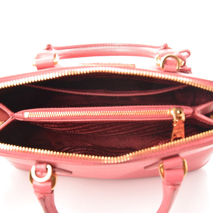 Prada Saffiano Lux Small Promenade Tote Peonia 5 of 7