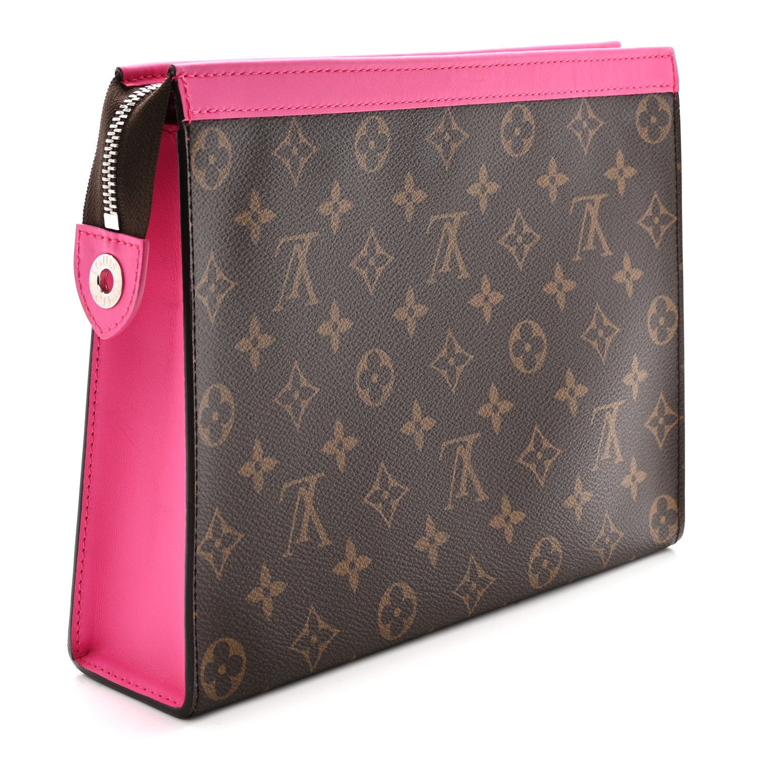 Louis Vuitton Monogram Macassar Pochette Voyage MM Fuchsia 3 of 6