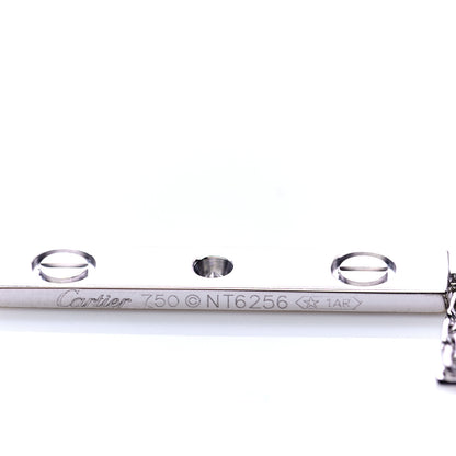 Cartier 18K White Gold Diamond LOVE Lariat Necklace 5 of 5