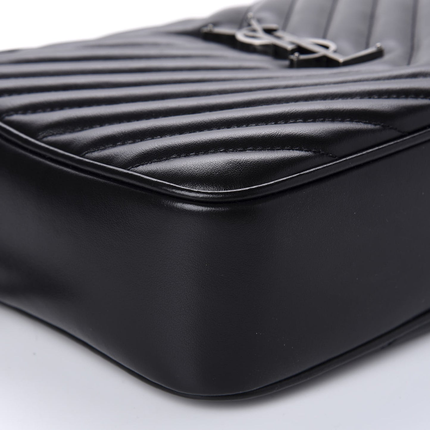 Calfskin Matelasse Monogram Lou Camera Bag Black
