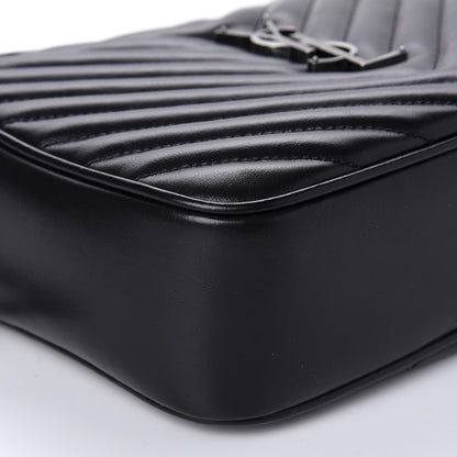 Saint Laurent Calfskin Matelasse Monogram Lou Camera Bag Black 7 of 10