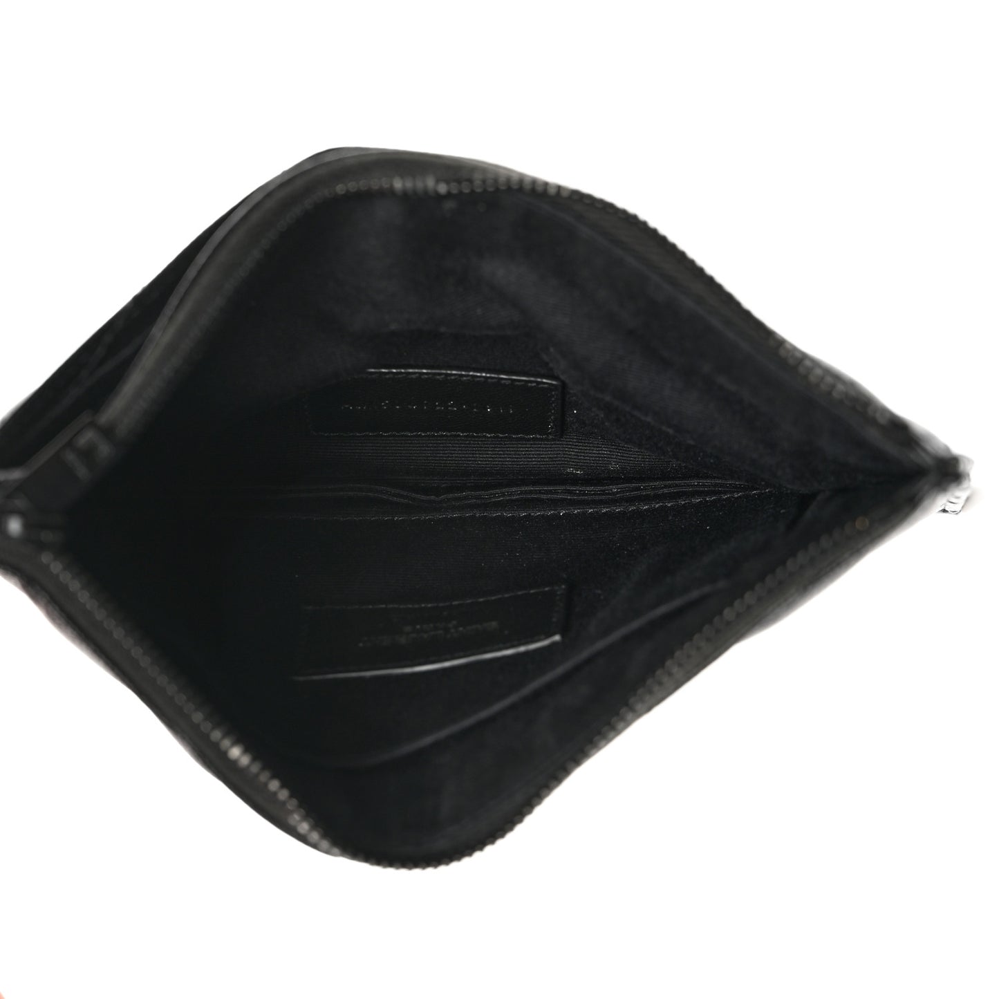 Grain De Poudre Chevron Monogram Bill Pouch Black