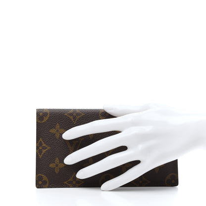 Louis Vuitton Monogram Simple Checkbook Holder Wallet 2 of 7