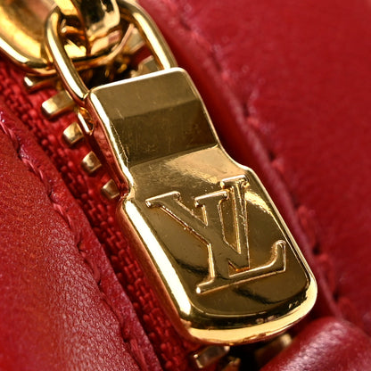 Louis Vuitton Lambskin Embossed Monogram Fall In Love Sac Coeur Heart Chain Bag Lipstick Red 10 of 10