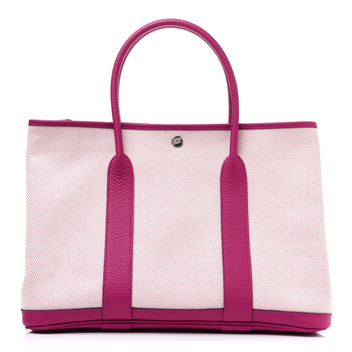 Hermes Toile Negonda Garden Party Tote 36 MM Ecru Rose Pourpre 1 of 11