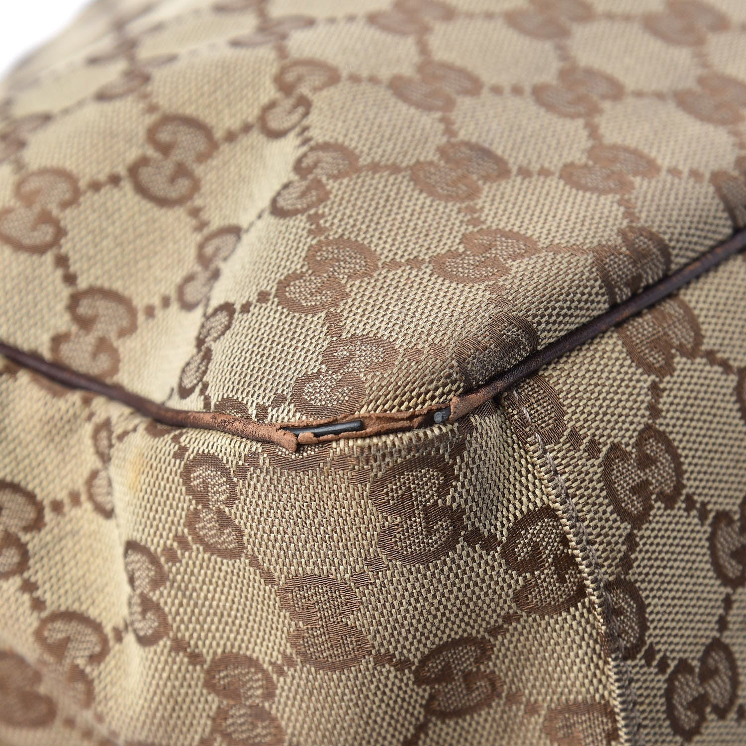 Gucci Monogram Large Positano Tote Brown 12 of 19