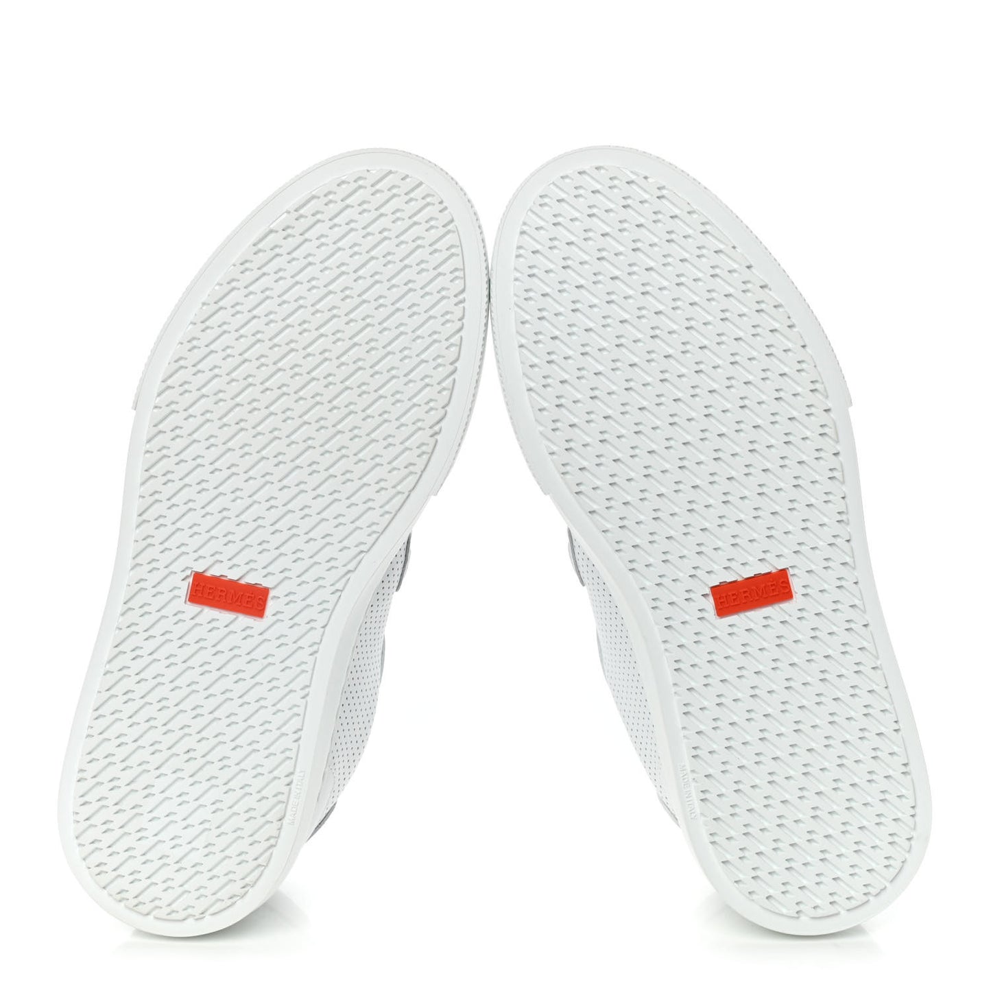 Calfskin Perforated Day Sneakers 36.5 White
