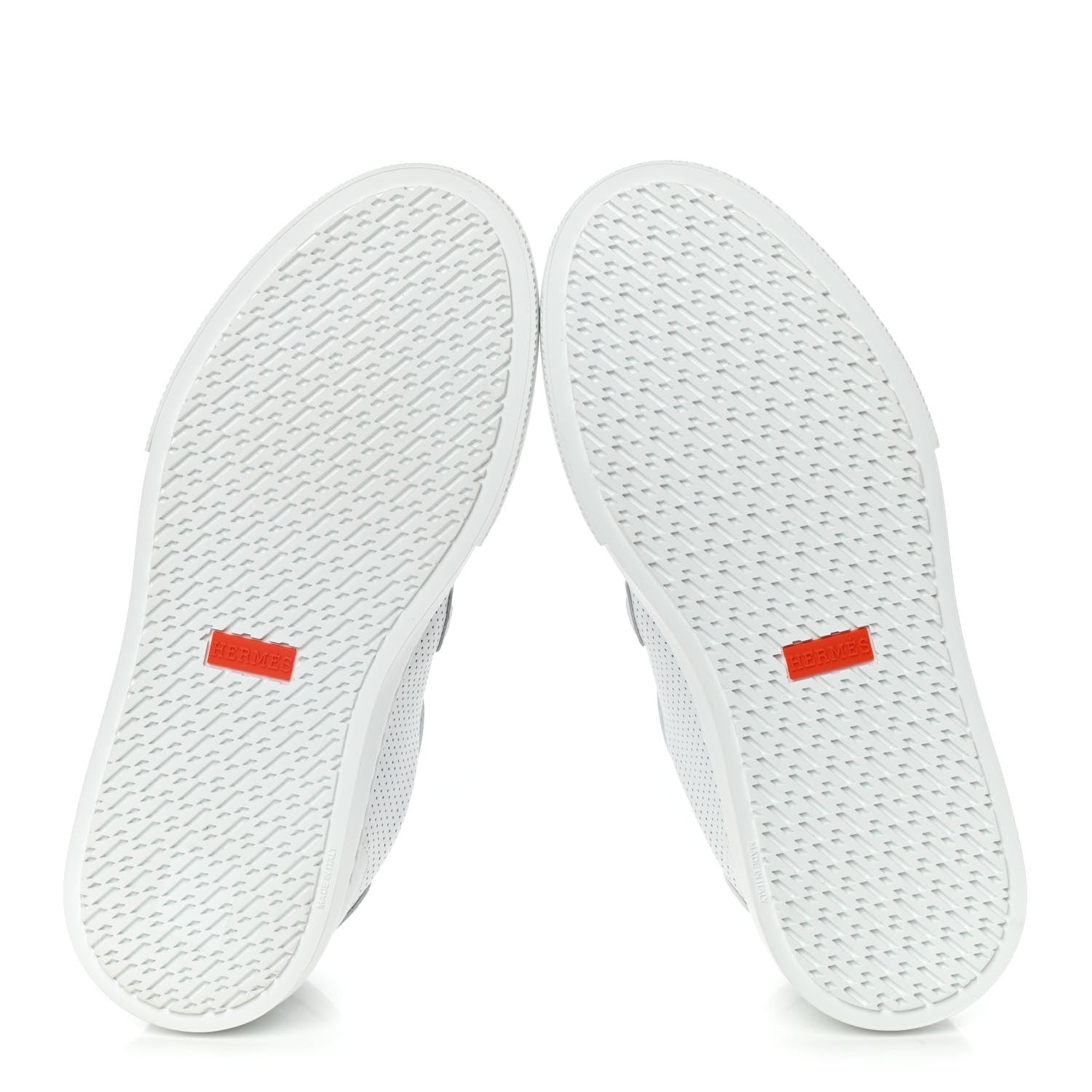 Hermes Calfskin Perforated Day Sneakers 36.5 White 6 of 10