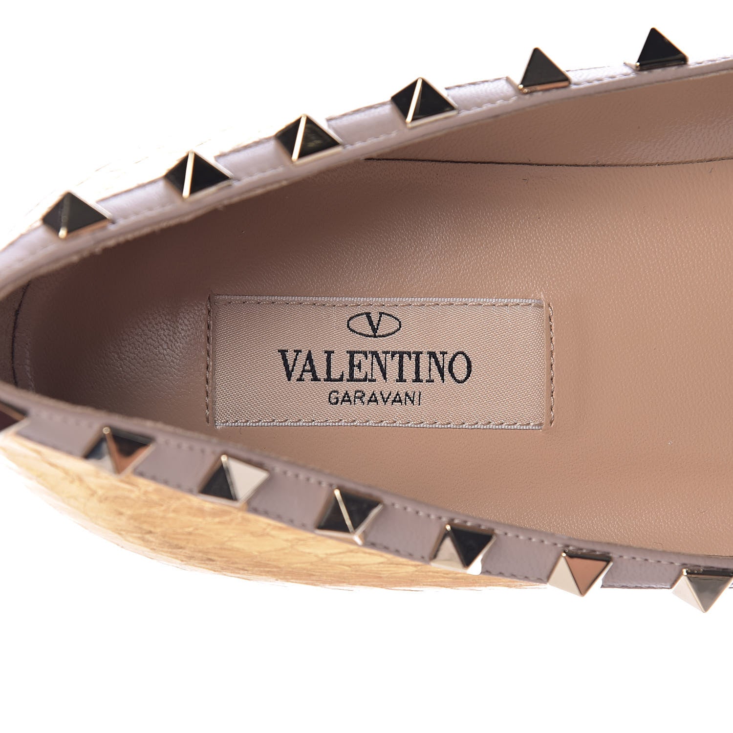Valentino Garavani Metallic Watersnake Rockstud Ballerina Flats 39 Gold Poudre 5 of 10