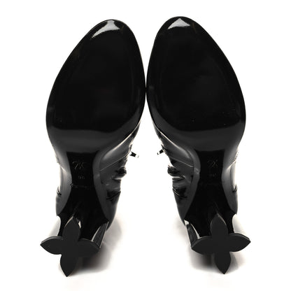 Louis Vuitton Patent Uniformes Silhouette Ankle Boots 36 Black 5 of 7