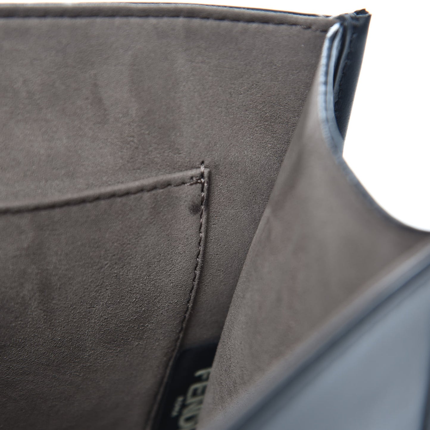 Vitello Century Opaco F is Fendi Kan I Shoulder Bag Black