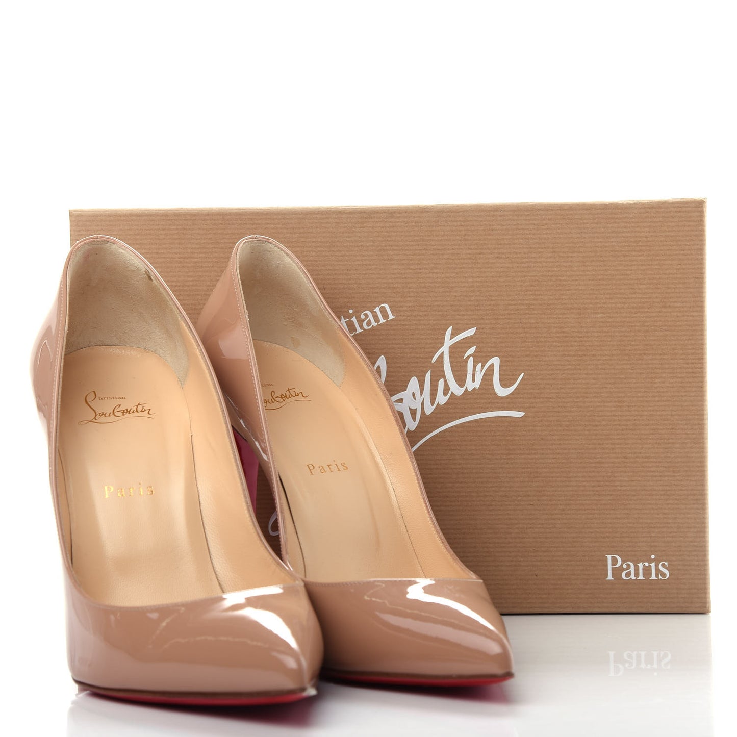 Patent Pigalle Follies 100 Pumps 41.5 Nude