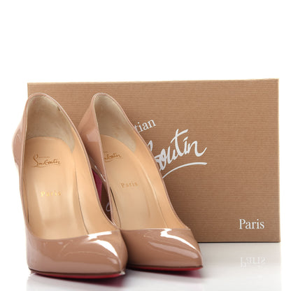 Christian Louboutin Patent Pigalle Follies 100 Pumps 41.5 Nude 10 of 10