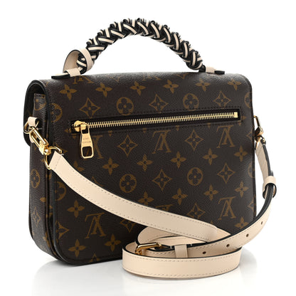 Louis Vuitton Monogram Braided Pochette Metis Creme Beige 2 of 10