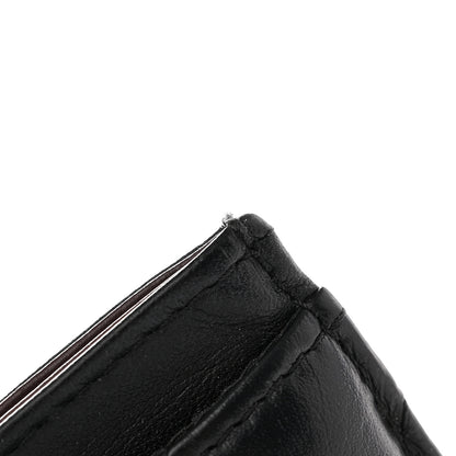 Chanel Aged Calfskin Quilted Lucky Charms Reissue Card Holder Black 15 of 17