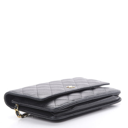 Chanel Caviar Quilted Wallet On Chain WOC Black 4 of 18