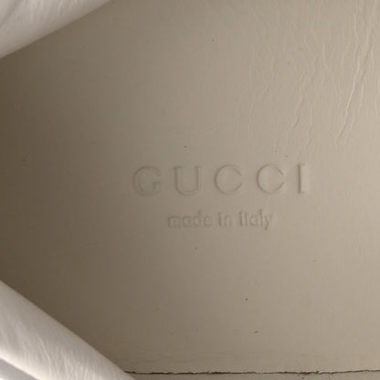Gucci Calfskin Interlocking G Perforated Womens Ace Sneakers 37.5 White Grey Sky 7 of 10