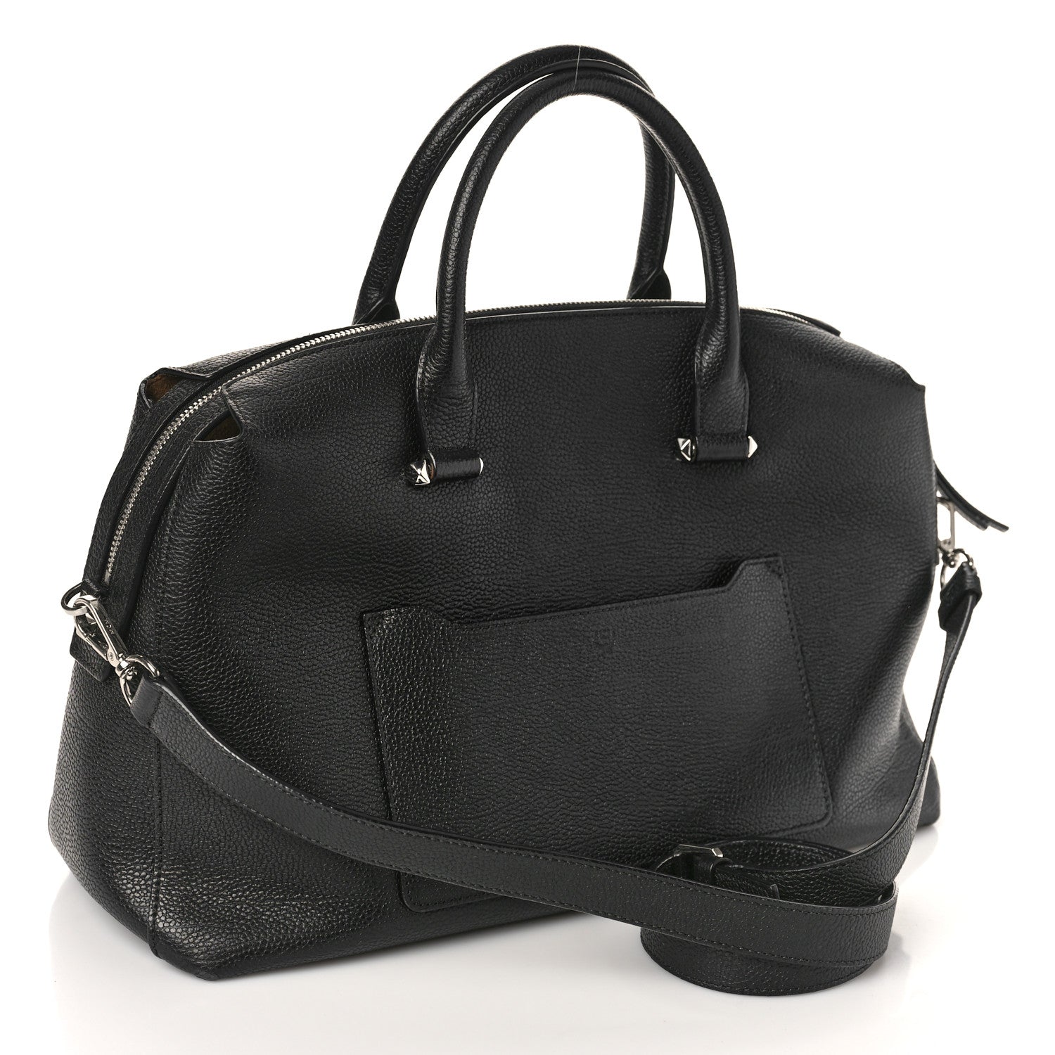 MCM Grained Calfskin Large Ella Boston Black 3 of 8