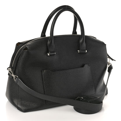 MCM Grained Calfskin Large Ella Boston Black 3 of 8