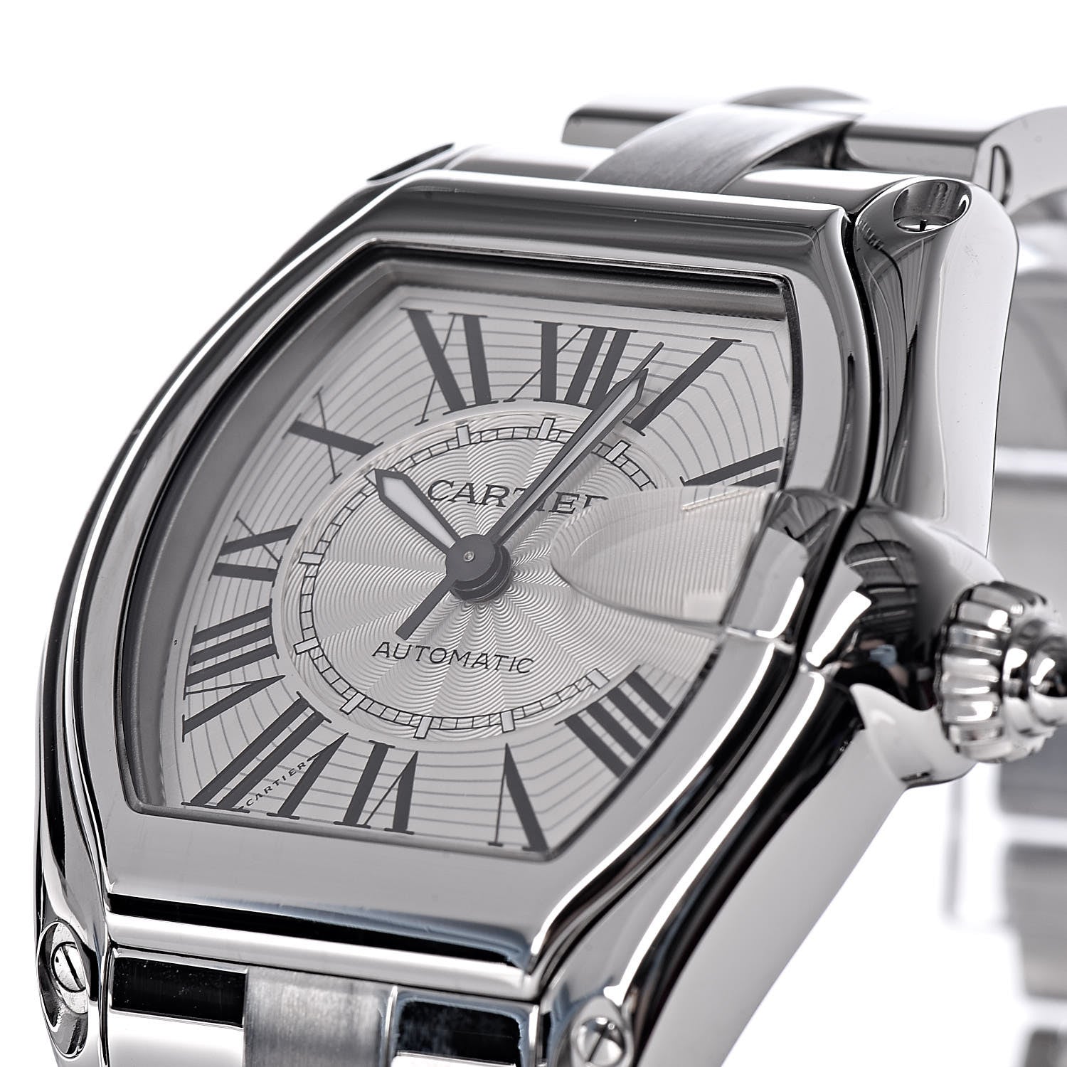Cartier Stainless Steel 37mm Roadster Automatic Watch 10 of 12