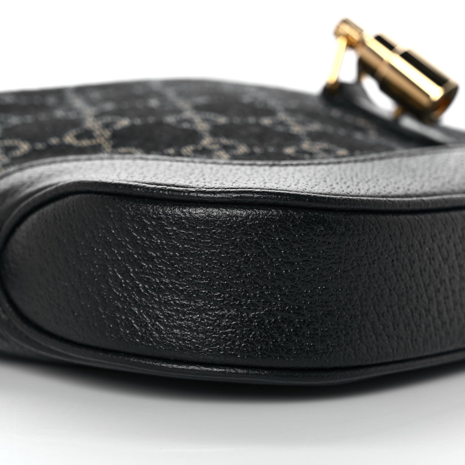 Gucci Jacquard Denim GG Monogram Small Jackie 1961 Hobo Black Ivory 5 of 7