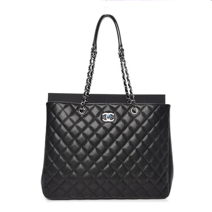 Chanel Calfskin Quilted Timeless Tote Black 8 of 8
