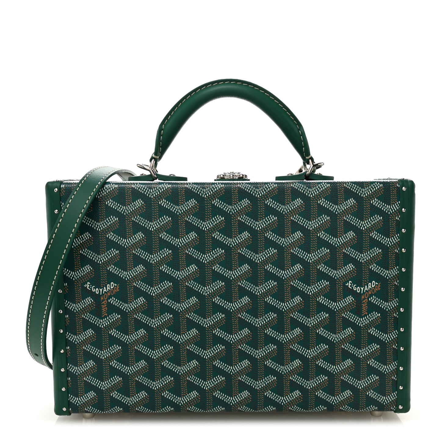 Goyardine Grand Hotel Trunk Bag Green