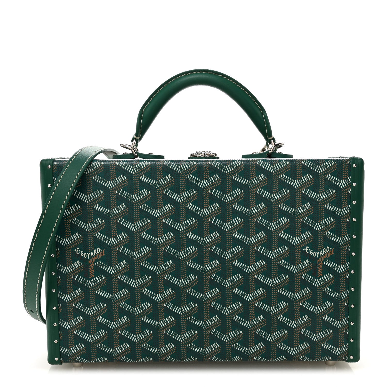 Goyard Goyardine Grand Hotel Trunk Bag Green 1 of 10