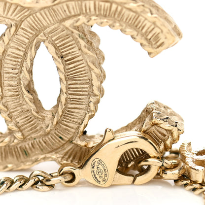 Chanel Pearl CC Pendant Necklace Gold 5 of 6