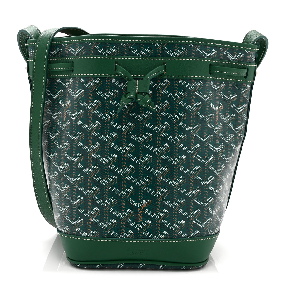 Goyardine Petit Flot Bucket Bag PM Green