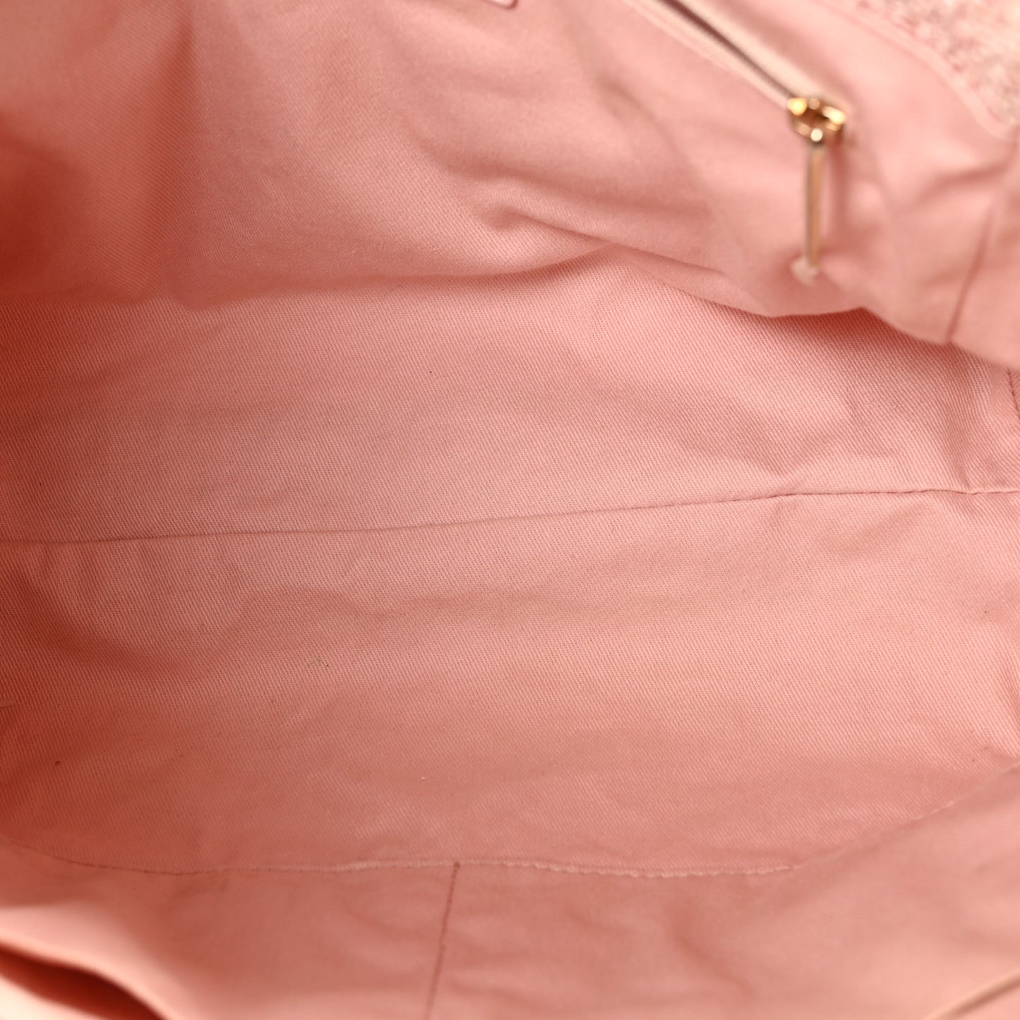 Straw Lurex Small Deauville Tote Pink