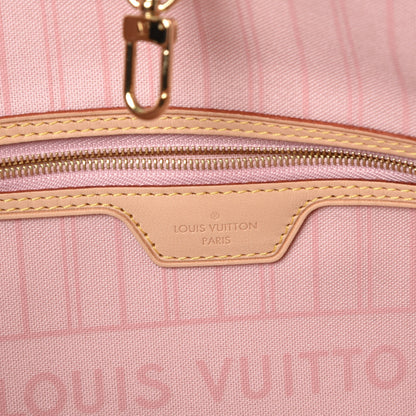 Louis Vuitton Damier Azur Neo Neverfull MM Rose Ballerine 6 of 8