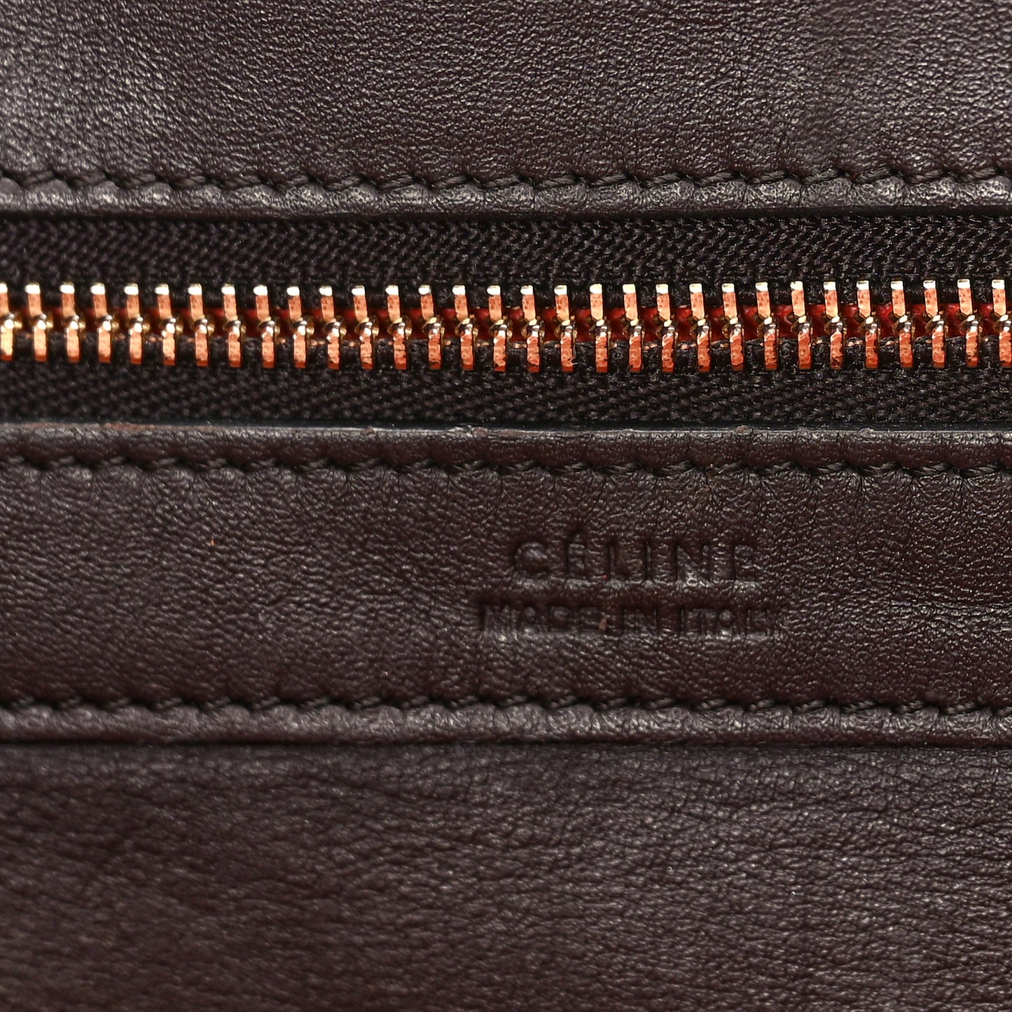 Smooth Calfskin Medium Belt Cabas Phantom Dark Brown