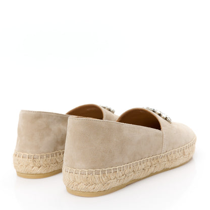 Miu Miu Camoscio Crystal Espadrilles 37 Corda 4 of 10