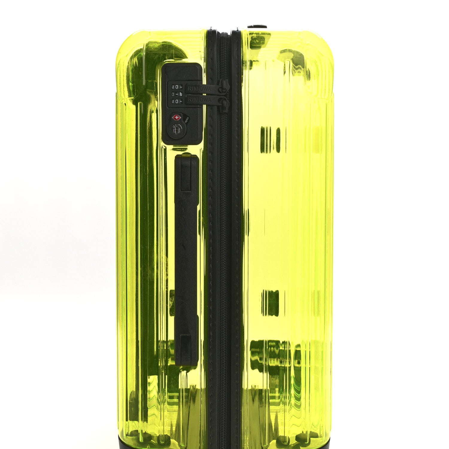 Rimowa Transparent Polycarbonate Essential Cabin Neon Lime Yellow
