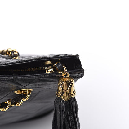 Chanel Lambskin Quilted Shoulder Bag Black 12 of 13
