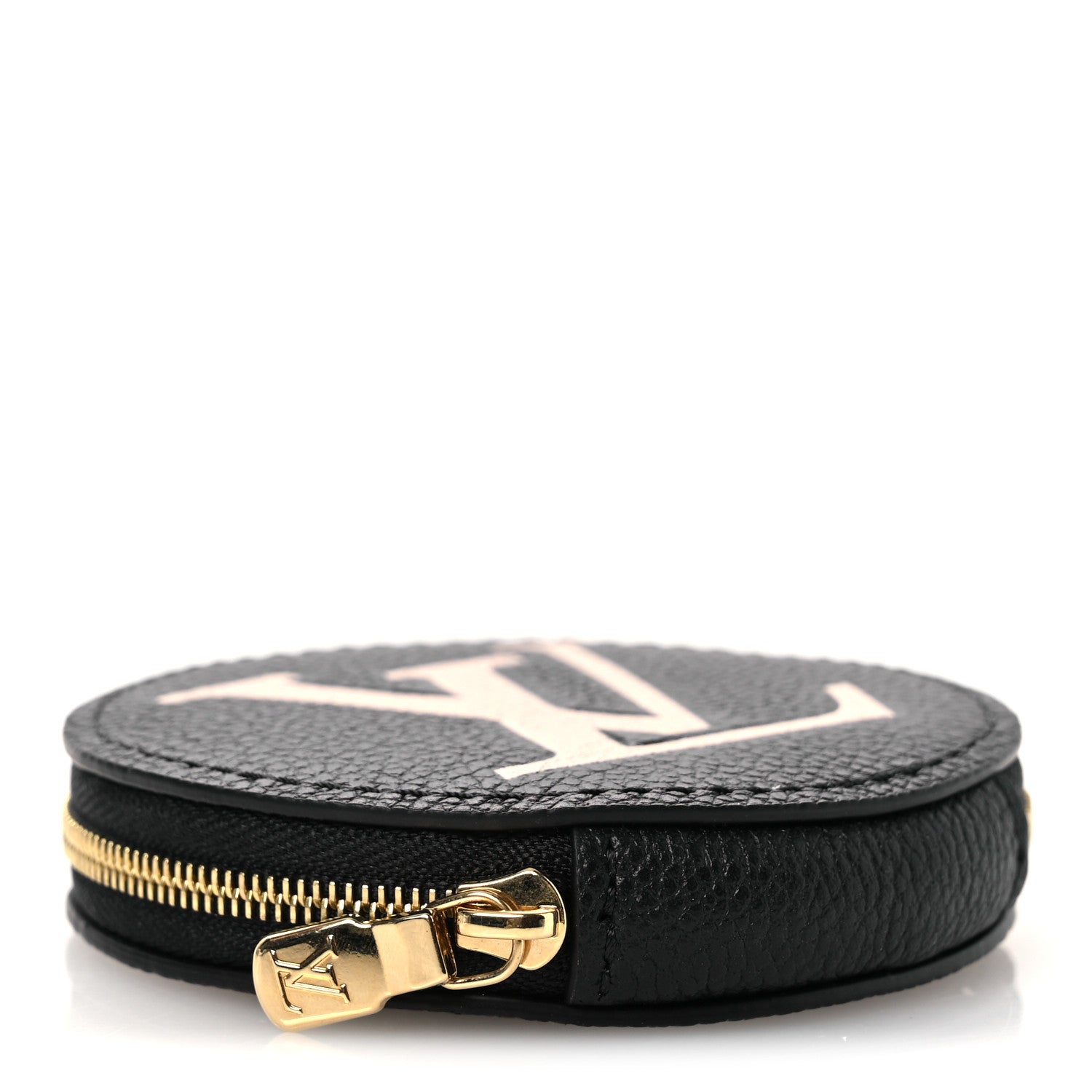 Louis Vuitton Empreinte Monogram Giant Round Coin Purse Black Beige 4 of 6