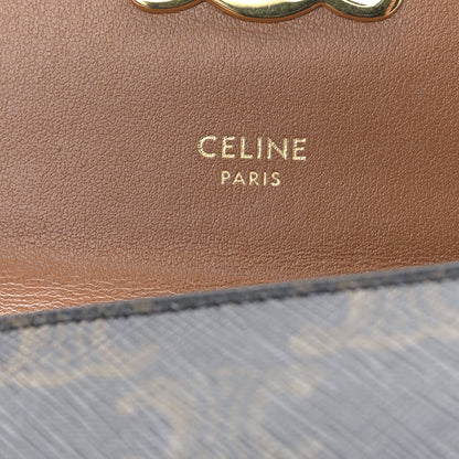 Celine Triomphe Canvas Small Triomphe Wallet Tan 6 of 11