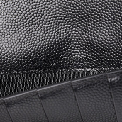 Saint Laurent Grain De Poudre Classic Zip Around Travel Wallet Black 7 of 10