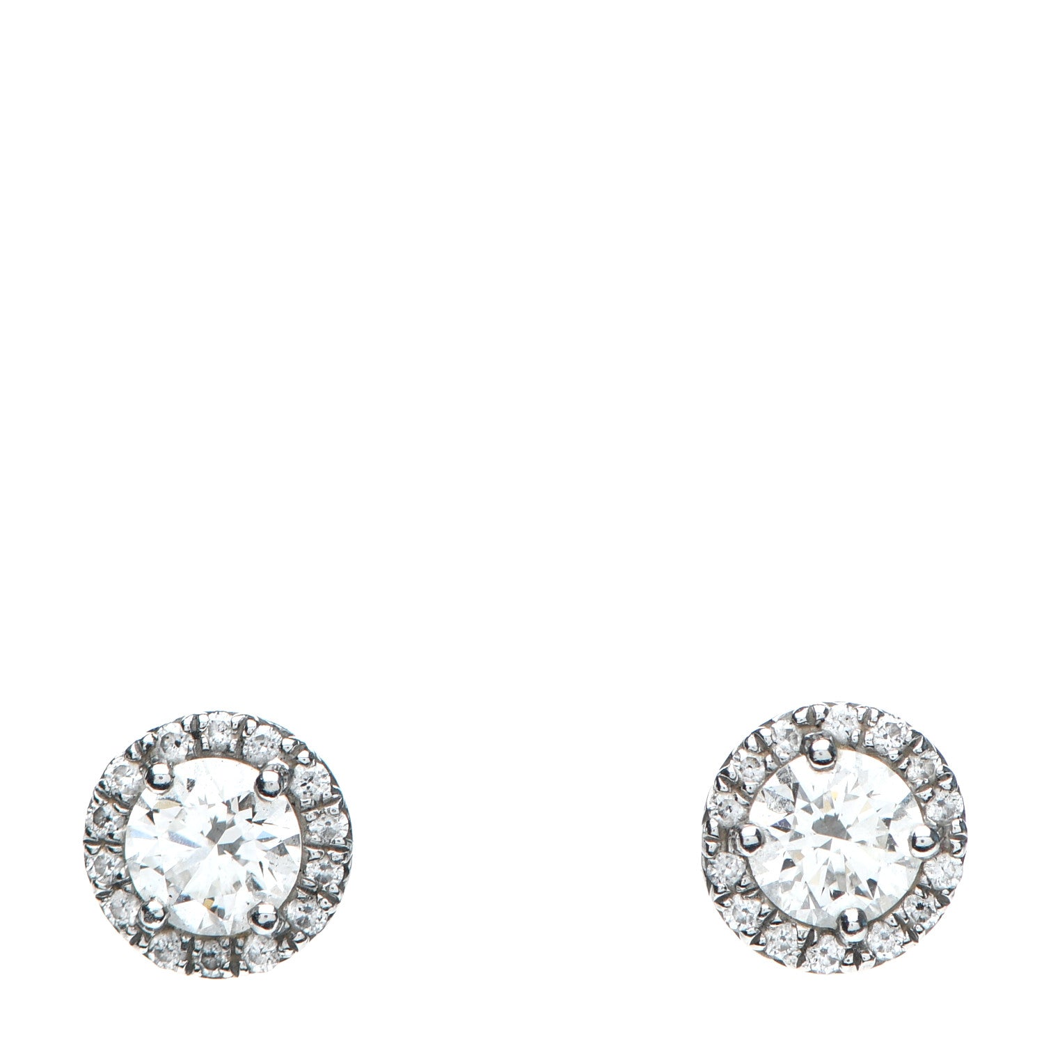 Tiffany Platinum Diamond .97ctw Soleste Earrings 1 of 3