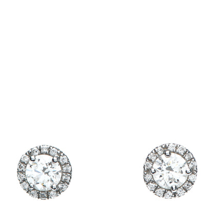 Tiffany Platinum Diamond .97ctw Soleste Earrings 1 of 3