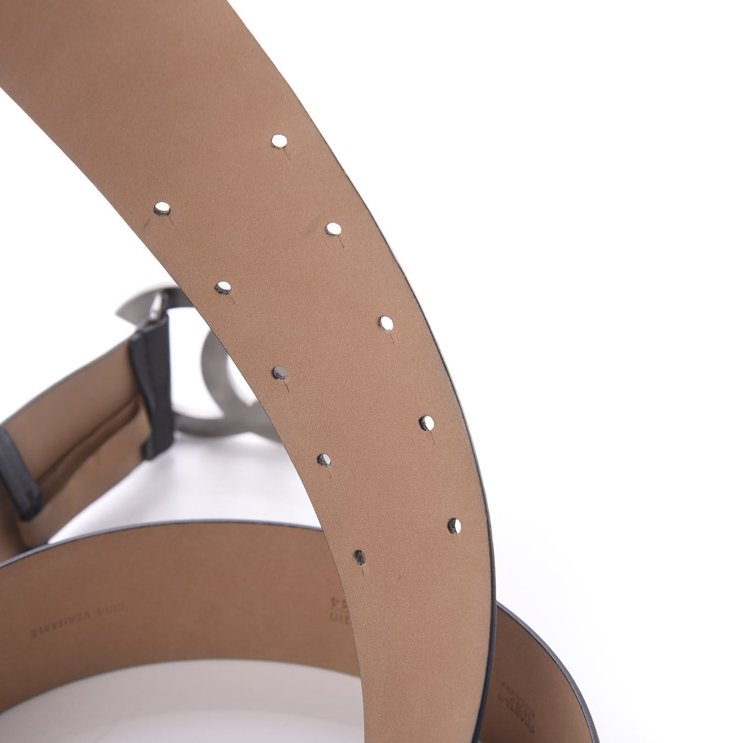 Crystal Lambskin CC Belt 110 44 Black