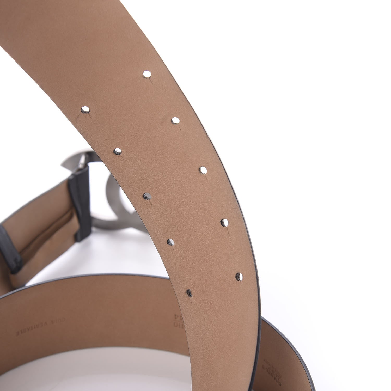 Chanel Crystal Lambskin CC Belt 110 44 Black 3 of 5