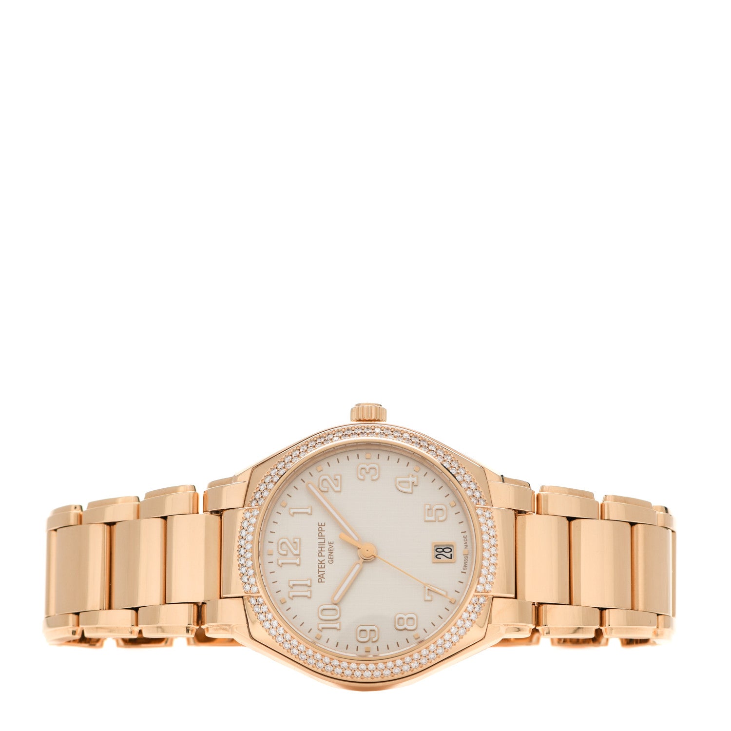 Patek Philippe 18K Rose Gold Diamond 36mm Twenty-4 Automatic Watch White 7300/1200R-010 2 of 5
