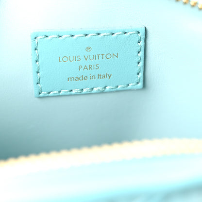 Louis Vuitton Lambskin Malletage Alma Nano Lagoon Blue 6 of 9